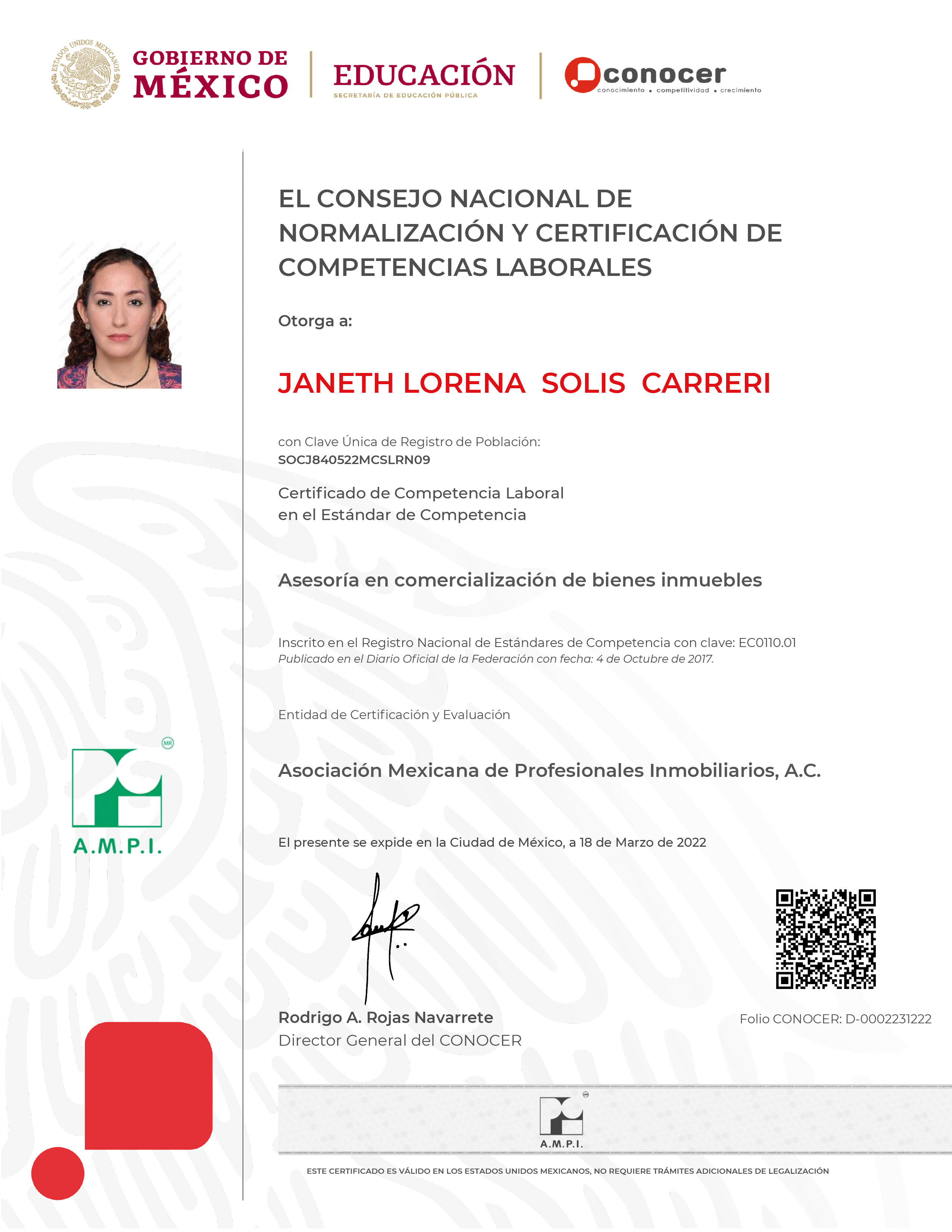 certificado
