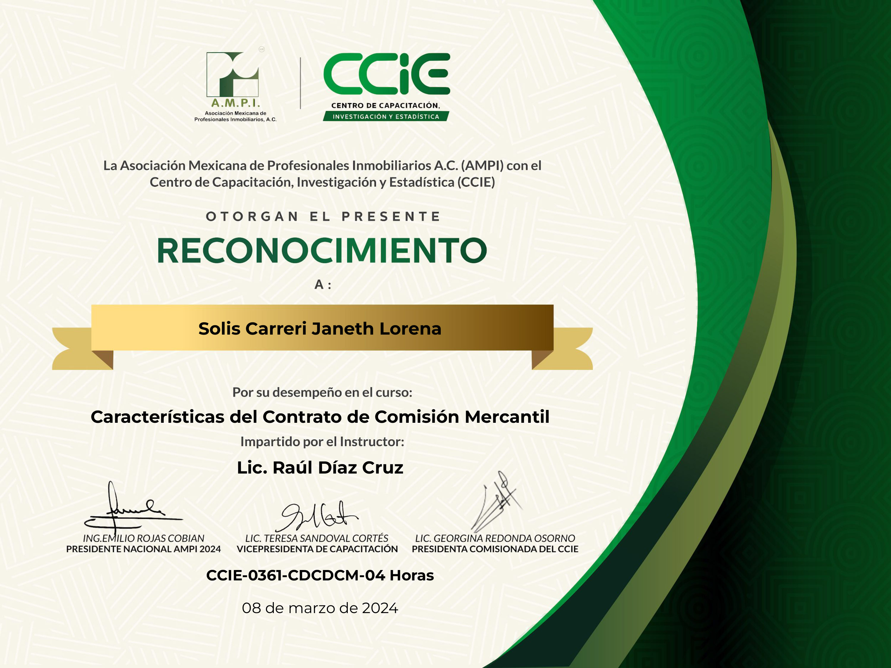 certificado