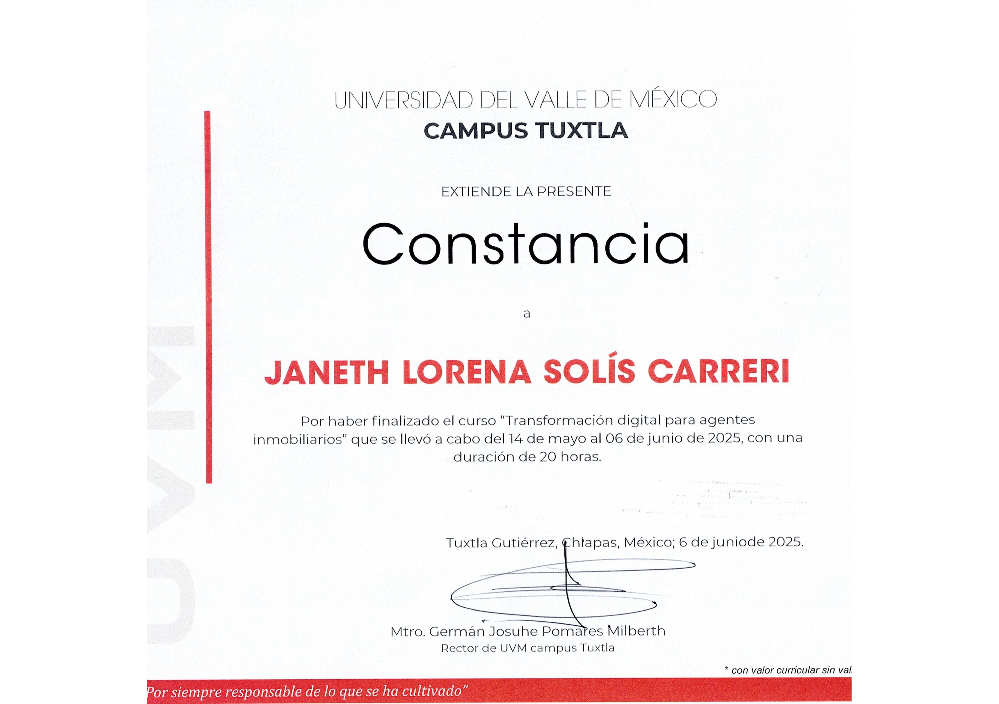 certificado