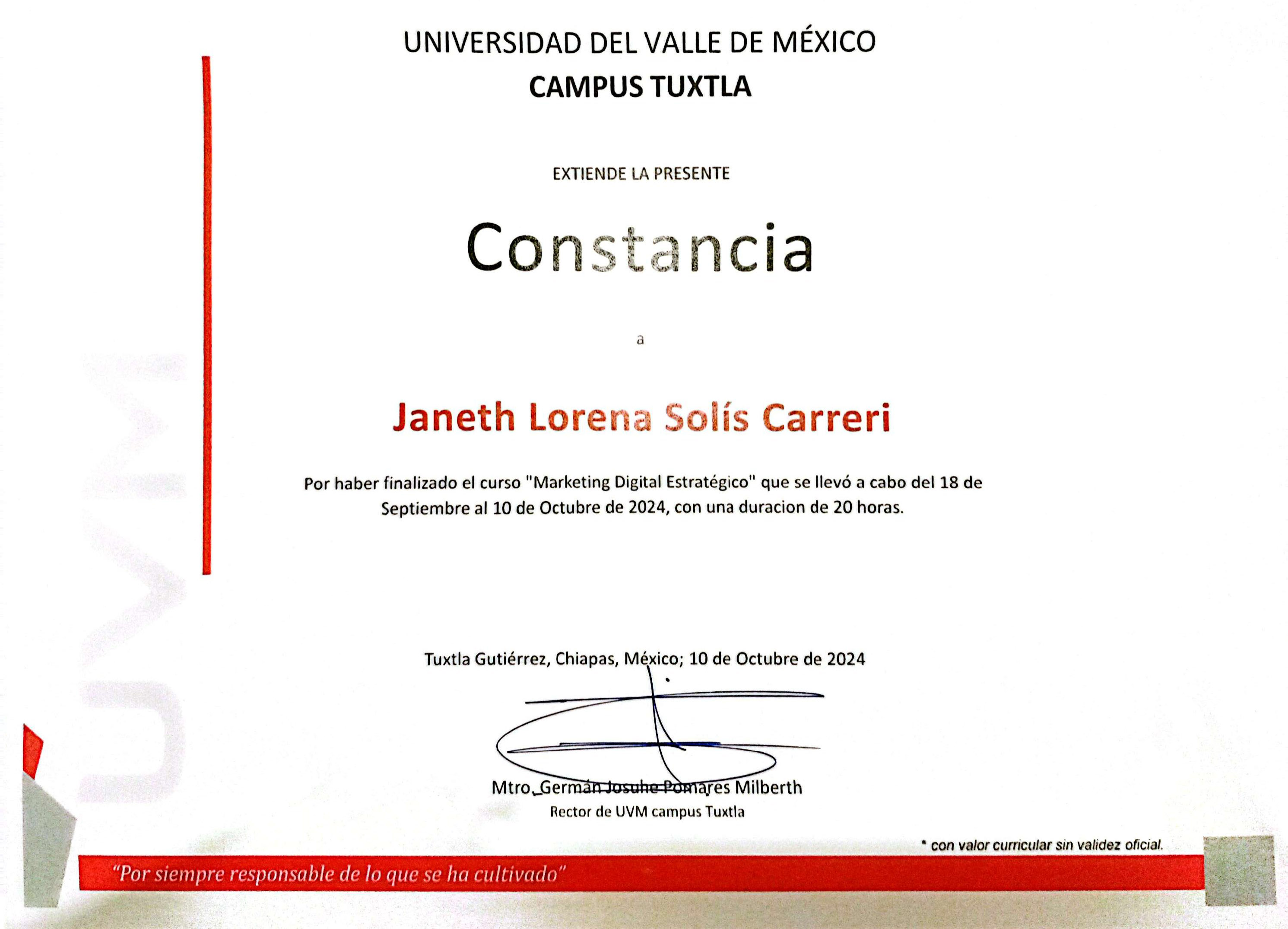 certificado